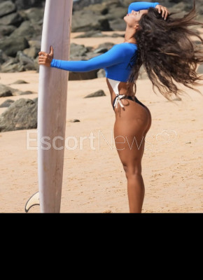 A beautiful brunette. 